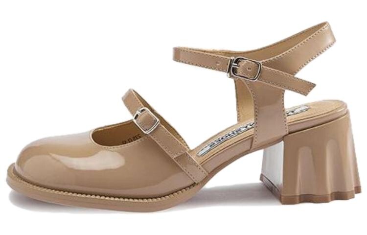 Туфли женские на высоком каблуке Toomanyshoes, цвет Nude Pink