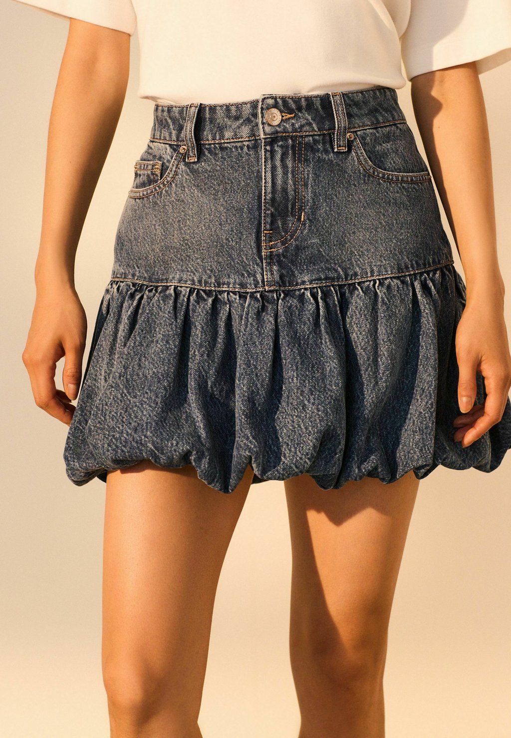 

Мини-юбка TALL FIT - A-line skirt Next, синий
