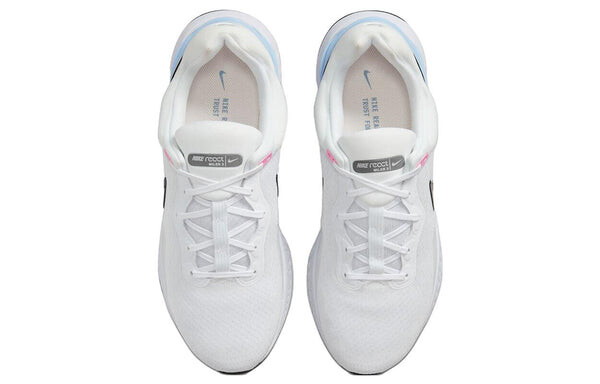 Кроссовки Nike React Miler 3 Road Running Shoes 'White Bright Crimson Obsidian', белый — фото 4