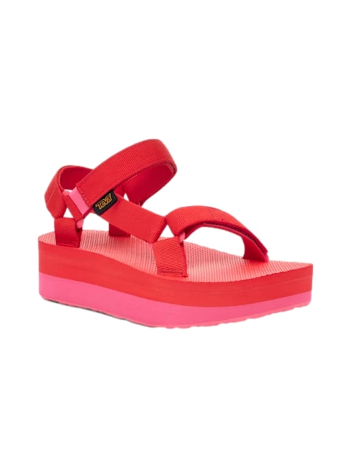 

Элегантные туфли на шнуровке Teva Sandalen Flatform Universal, цвет hot pink