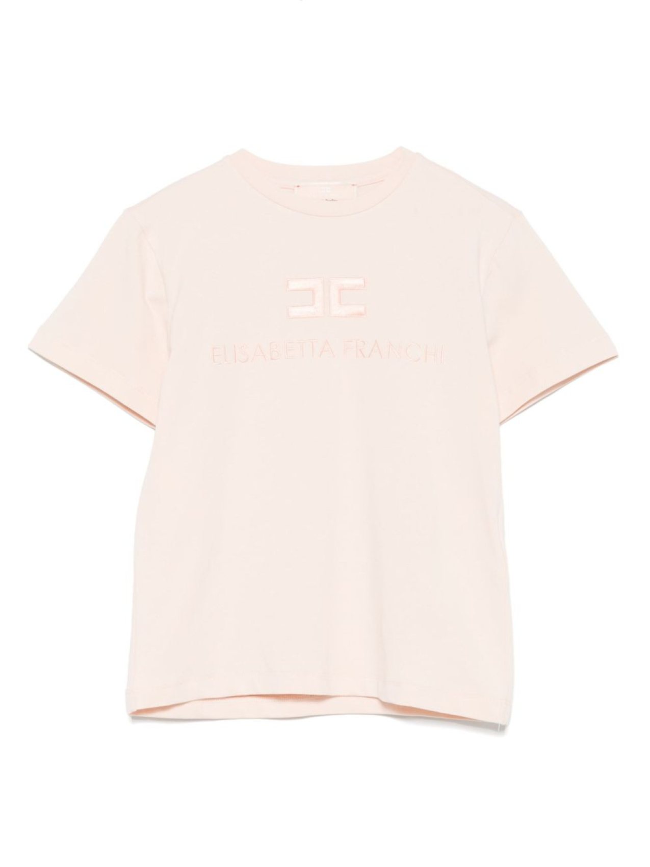 

Elisabetta Franchi La Mia Bambina футболка с вышитым логотипом, розовый