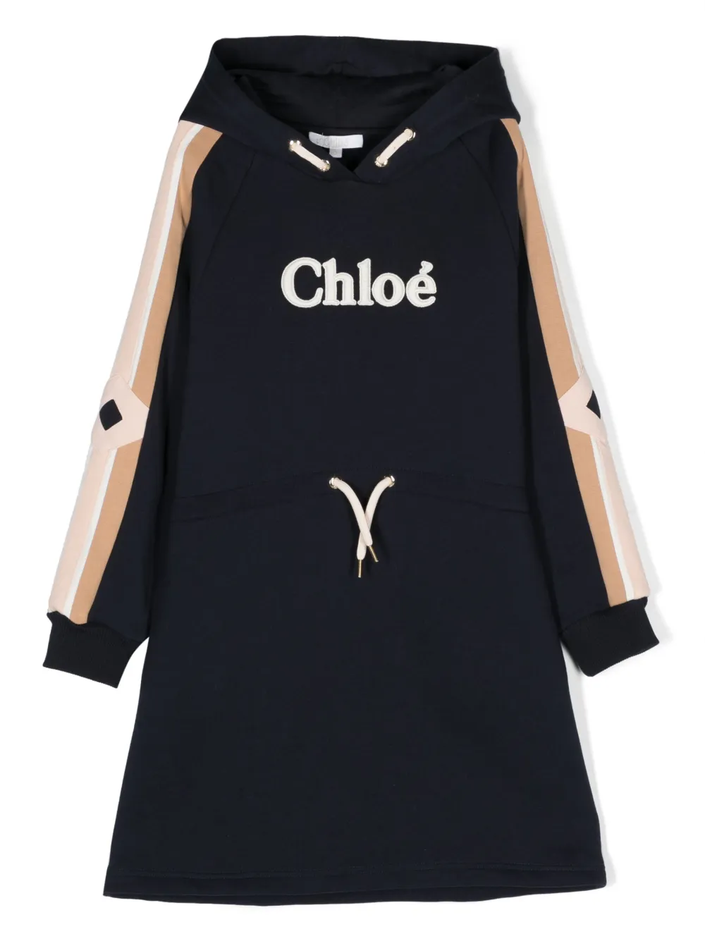 

Платье с логотипом Chloé Kids, синий