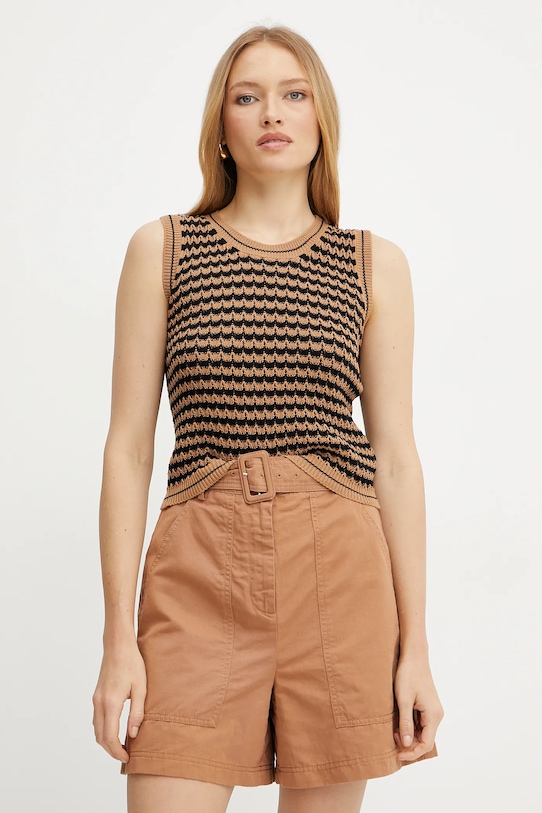 

Жилет Weekend Max Mara, коричневый