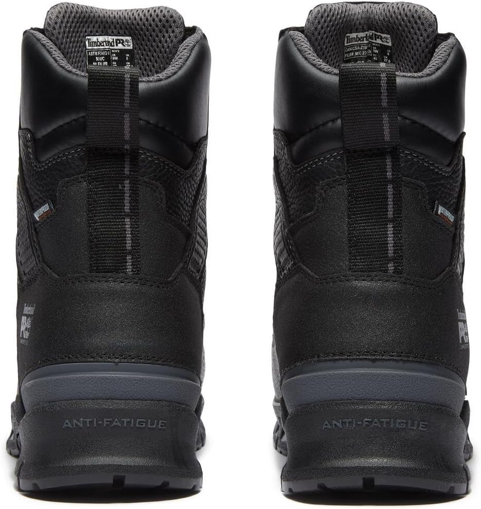 Мужские ботинки Timberland PRO Endurance Ev 8 дюймов с внутренней защитой Met Guard Composite Toe, водонепроницаемые, устойчивые к проколам, Black — фото 3