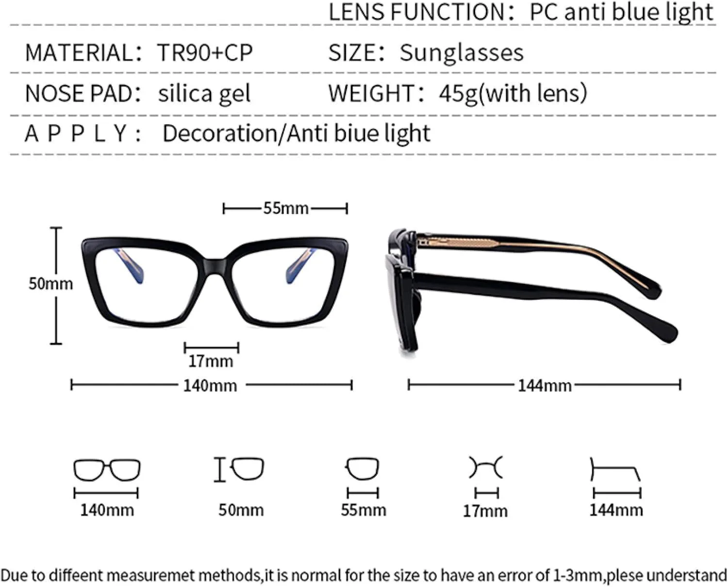 

Женские поляризованные солнцезащитные очки с магнитной оправой, защитой от УФ-излучения UV400, изготовленные из ацетата, с леопардовым принтом, черного цвета VFDHN, 3