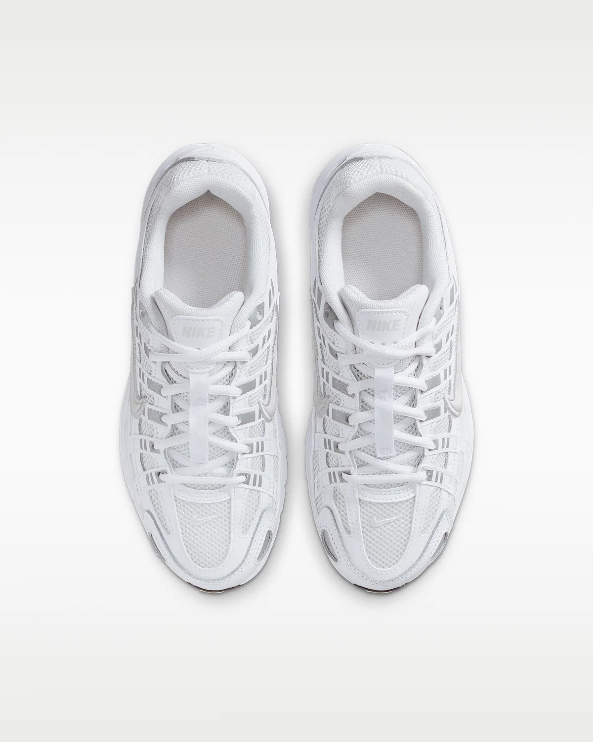 Кроссовки Nike P-6000 для детей, Platinum Tint/White/Metallic Silver/Platinum Tint — фото 4