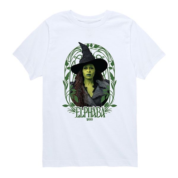 

Футболка с принтом Wicked for Good Elphaba для мальчиков 8-20 Licensed Character, White