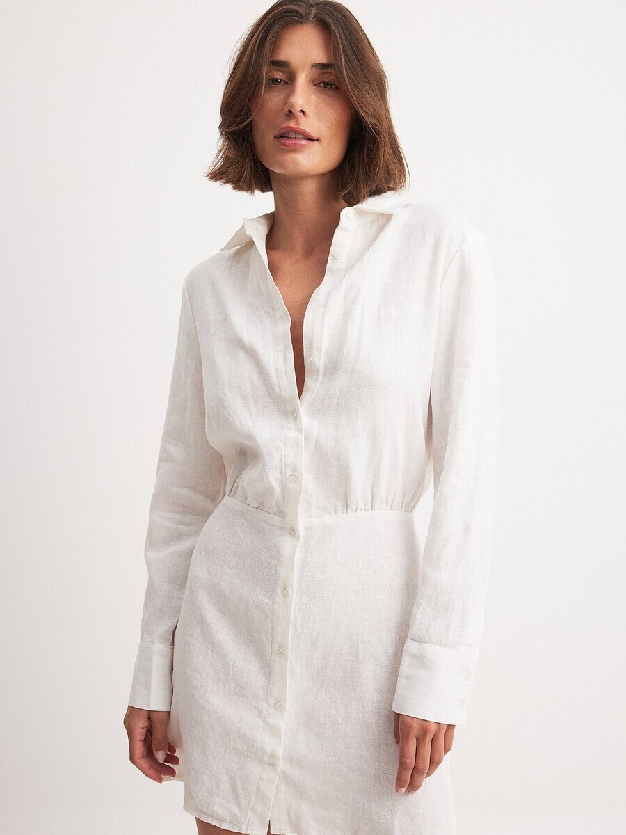 

Платье рубашка NA-KD Shirt Dress, белый