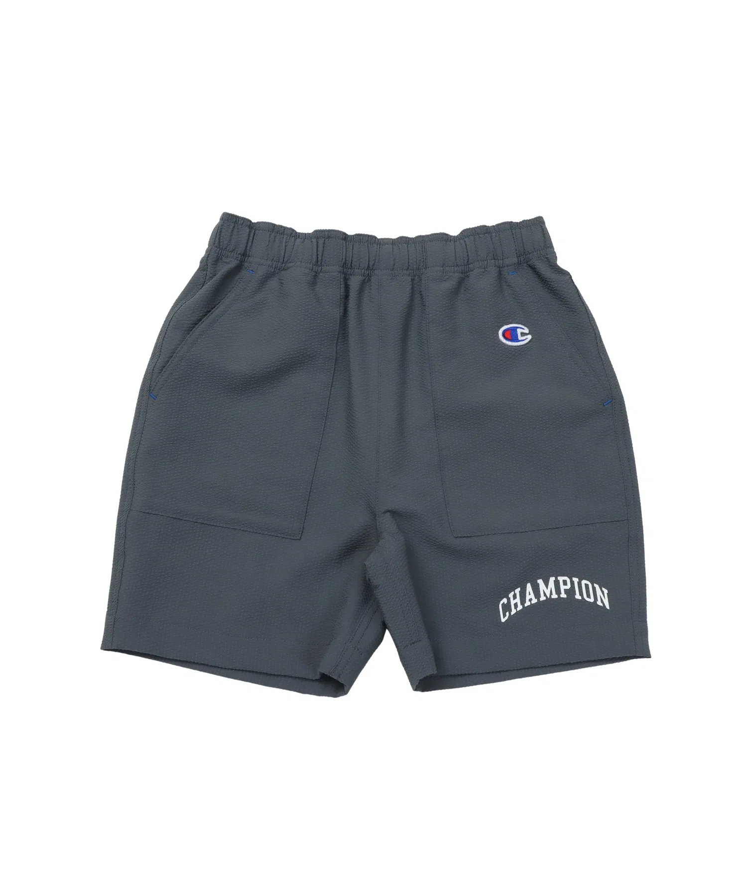 Детские шорты Champion из полиэстера серые