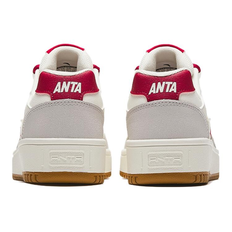 Детские кроссовки для скейтбординга GS Low-top Ivory White / One-degree Grey / Raspberry Red Anta Kids, серый — фото 4