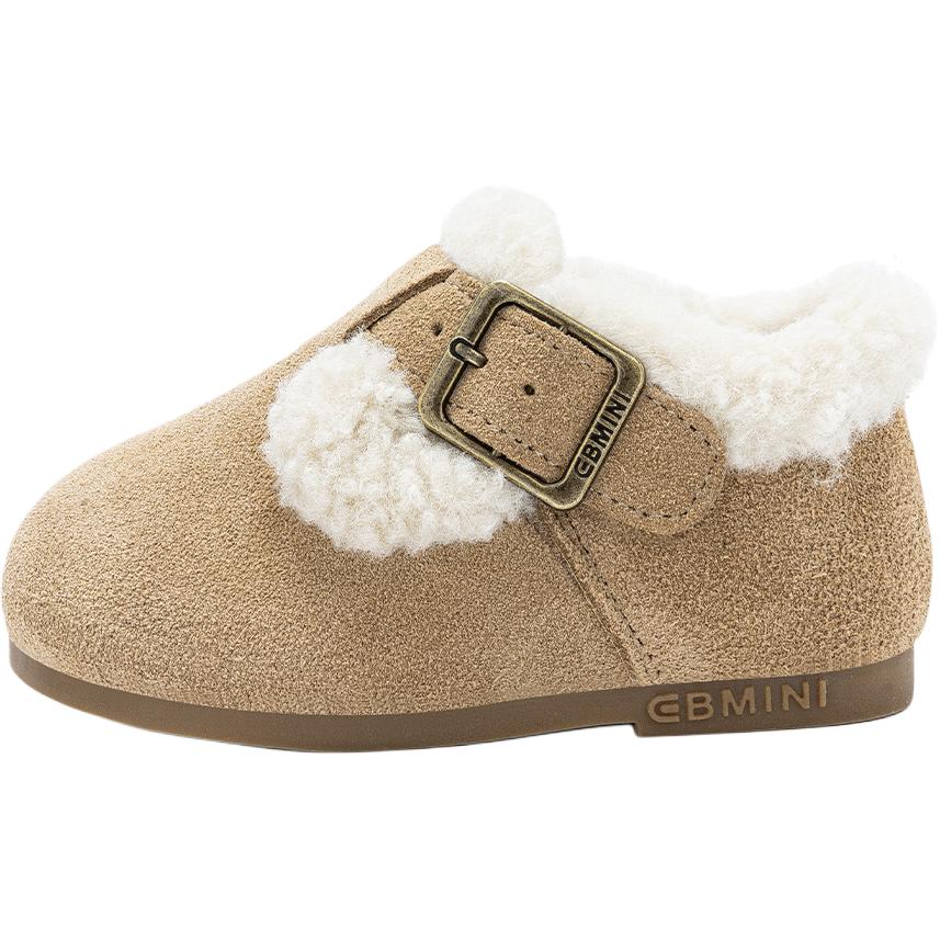 

Скользоустойчивые противоударные легкие утепленные низкие ботинки для малышей EBMINI, хаки