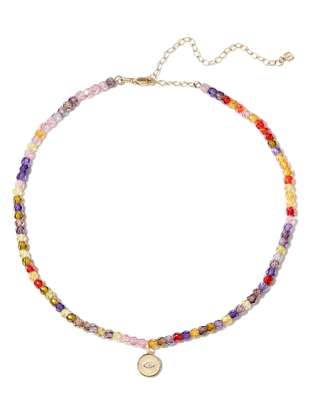 

Колье Evil Eye из желтого золота Sydney Evan, золотой