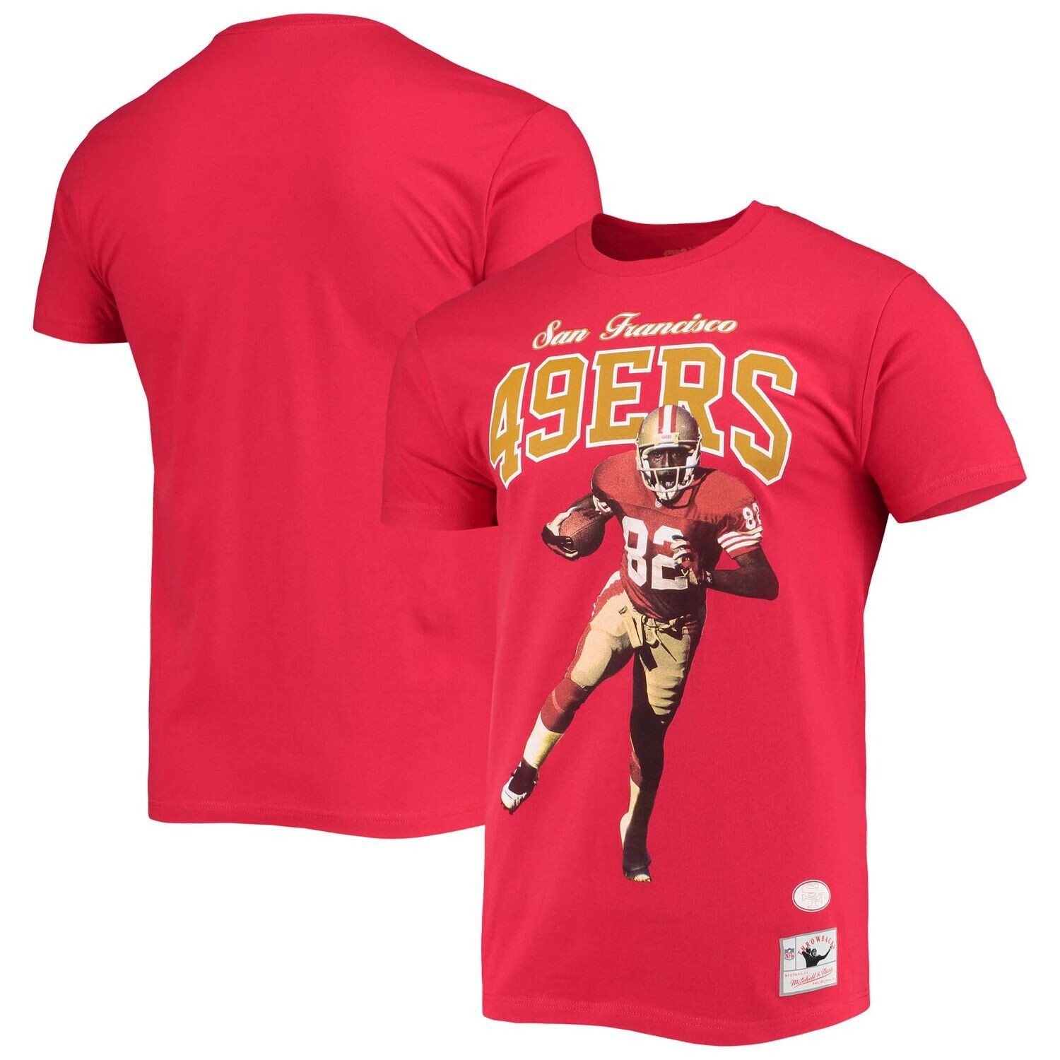 

Мужская футболка с графикой Mitchell & Ness John Taylor San Francisco 49ers Scarlet, посвященная 75-летию игрока