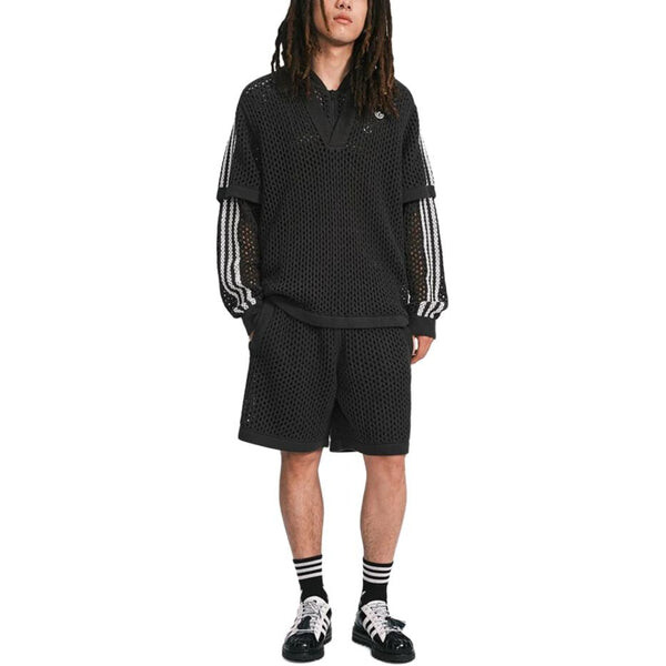 Шорты x clot fw24 крючком шорты азиатские размеры Adidas, черный — фото 3