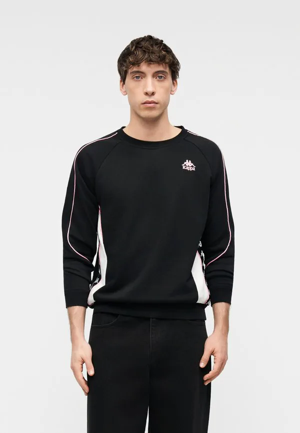 

Толстовка унисекс banda spencer Kappa, Black/Pink Prism/White, Белый, Толстовка унисекс banda spencer Kappa, Black/Pink Prism/White