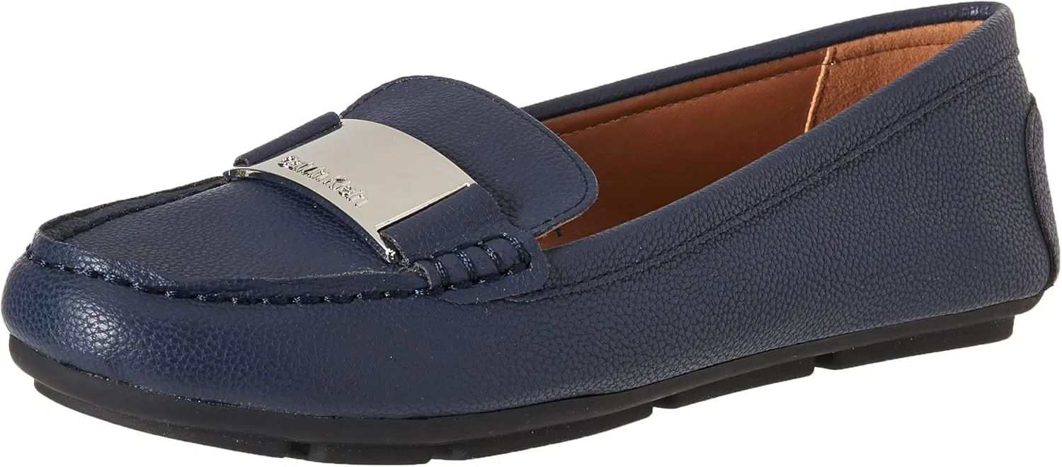 Женские мокасины Lisette от Calvin Klein, 2-Navy Tumbled Leather 401