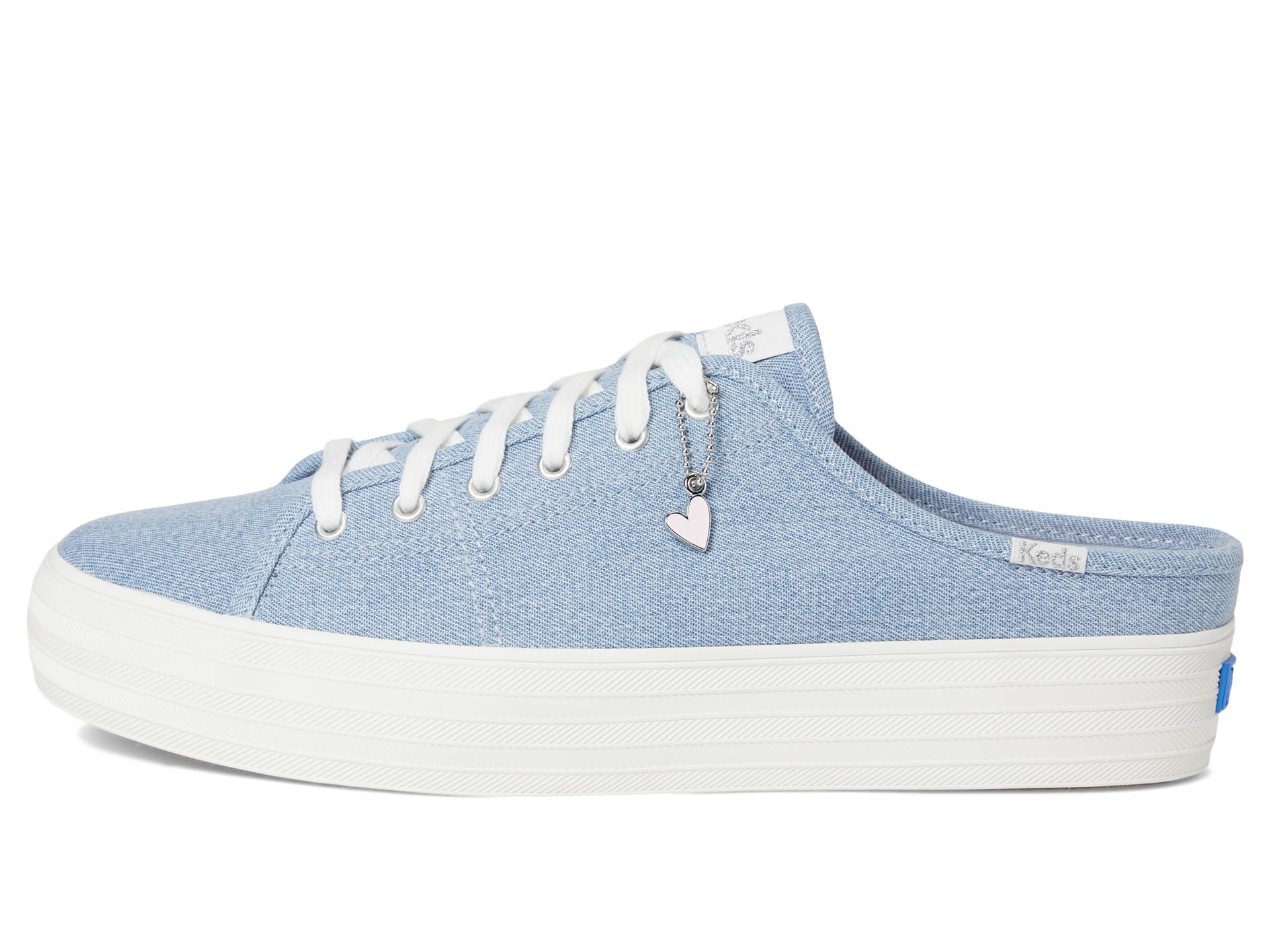 Кроссовки Keds Triple Kick Mule Slip On, Light Blue Denim — фото 4