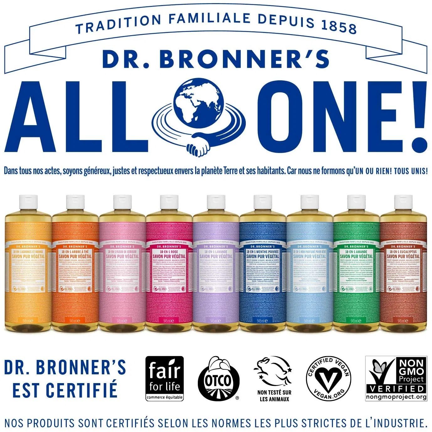 Органическое жидкое мыло «Lavender Pure Castil» от Dr. Bronner's, 946 мл Dr. Bronner'S — фото 4