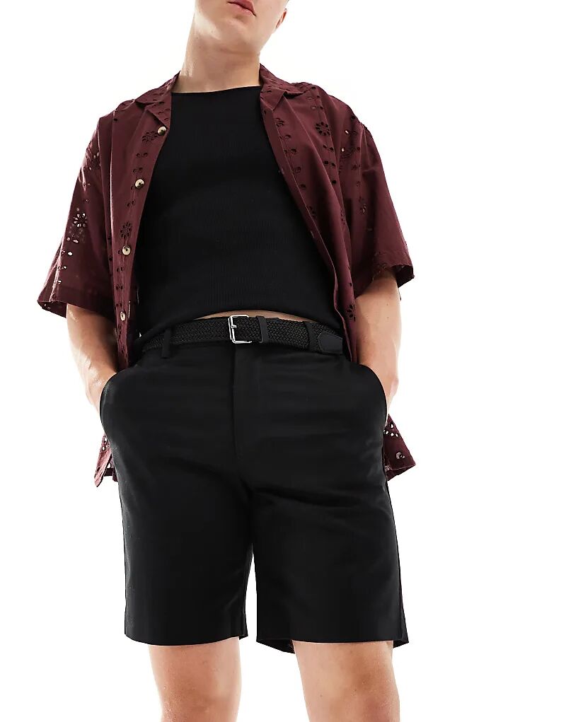 

Шорты чинос core черного цвета River Island
