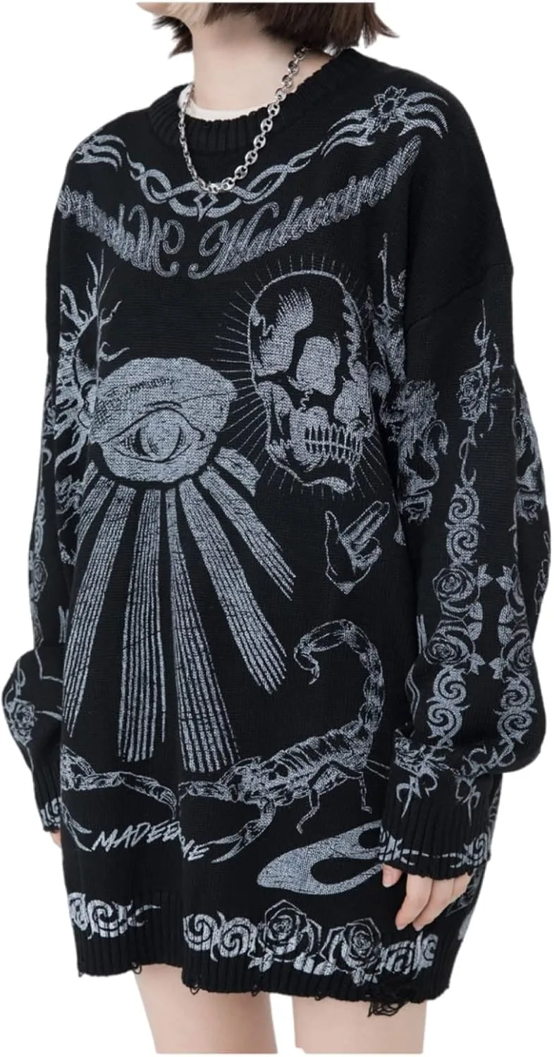 

Худи Harajuku с принтом в виде черепа Ethbox