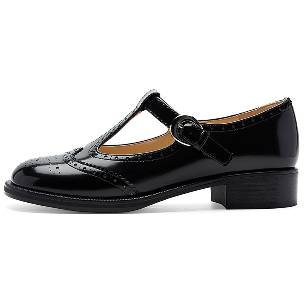 NINE WEST Туфли Мэри Джейн на массивном каблуке 3,3 см, женские, черные