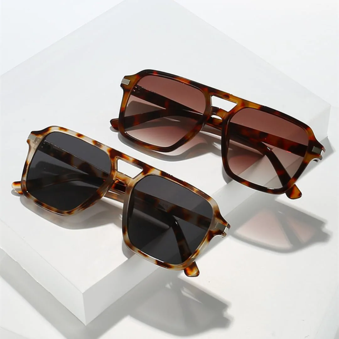 

Роскошные солнцезащитные очки большого размера для женщин и мужчин в винтажном панк-стиле, с крупной оправой и двойной перемычкой (белые, черные) TVTBBVV, White Black