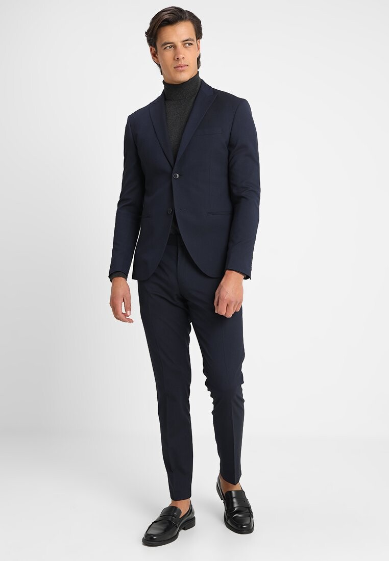 

Костюм BASIC PLAIN SUIT SLIM FIT Isaac Dewhirst, цвет navy