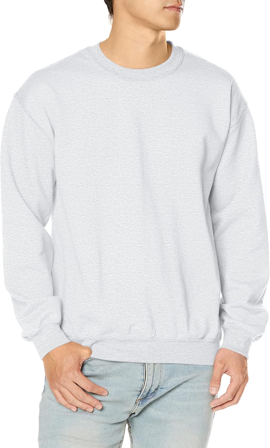 

Толстовка Gildan, 8.0 унций, плотная смесовая ткань, с круглым вырезом, пепельный