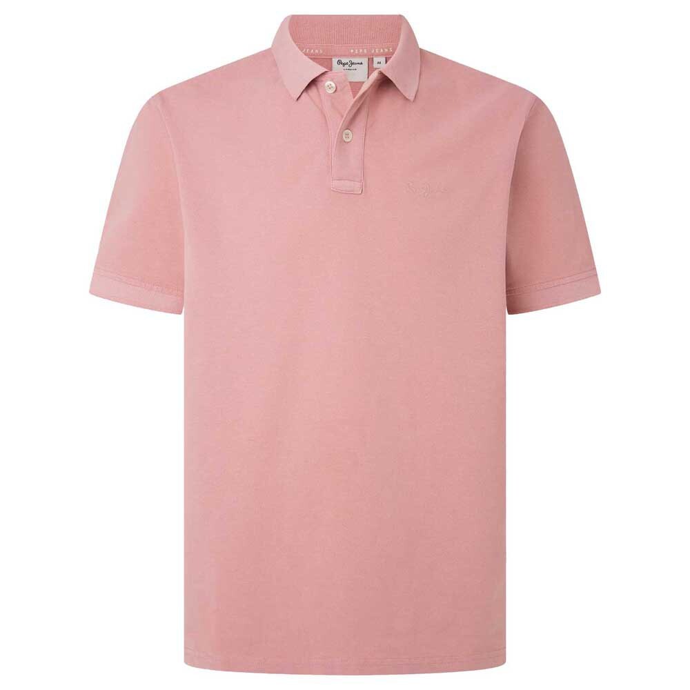 

Поло с коротким рукавом Pepe Jeans New Oliver Gd, розовый