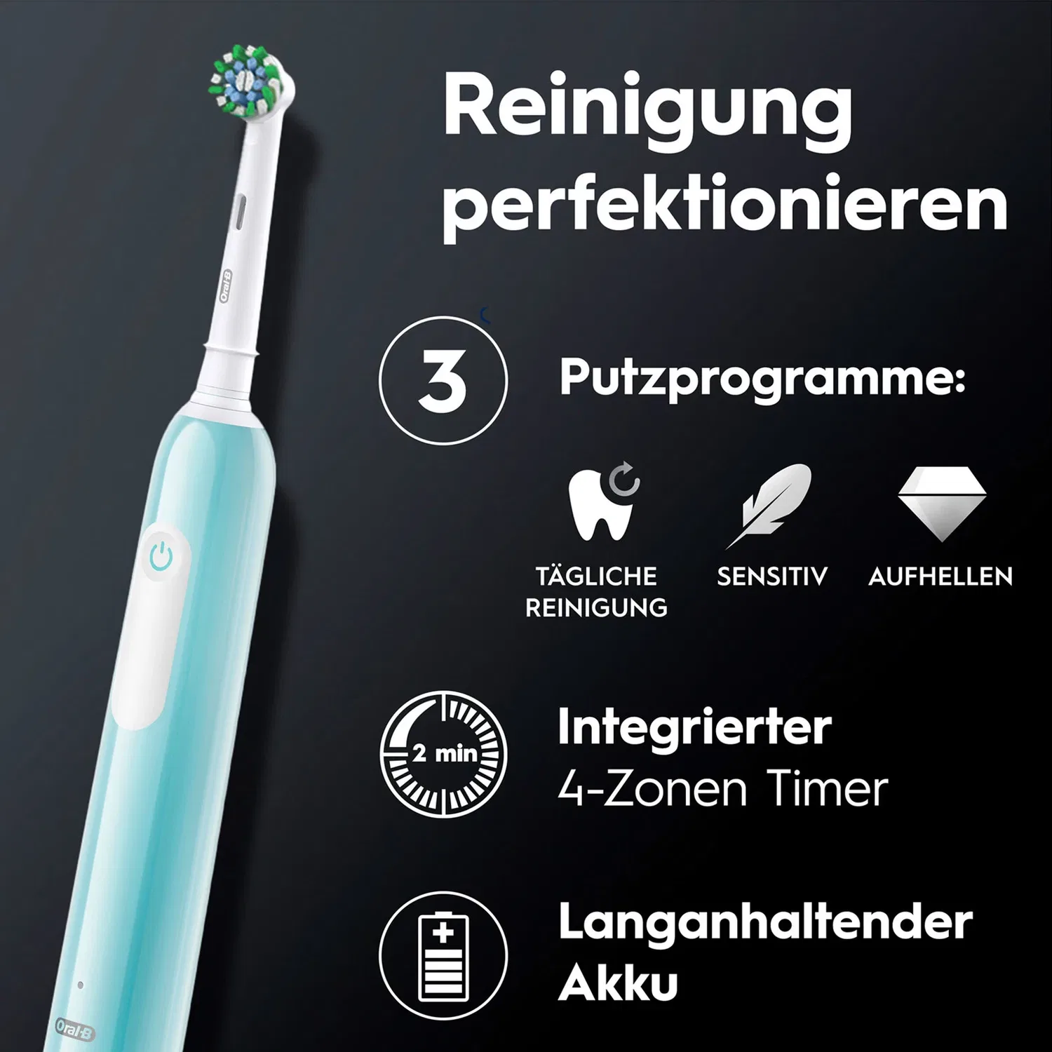 Электрическая зубная щетка Pro Series 1 Oral-B Синий — фото 3