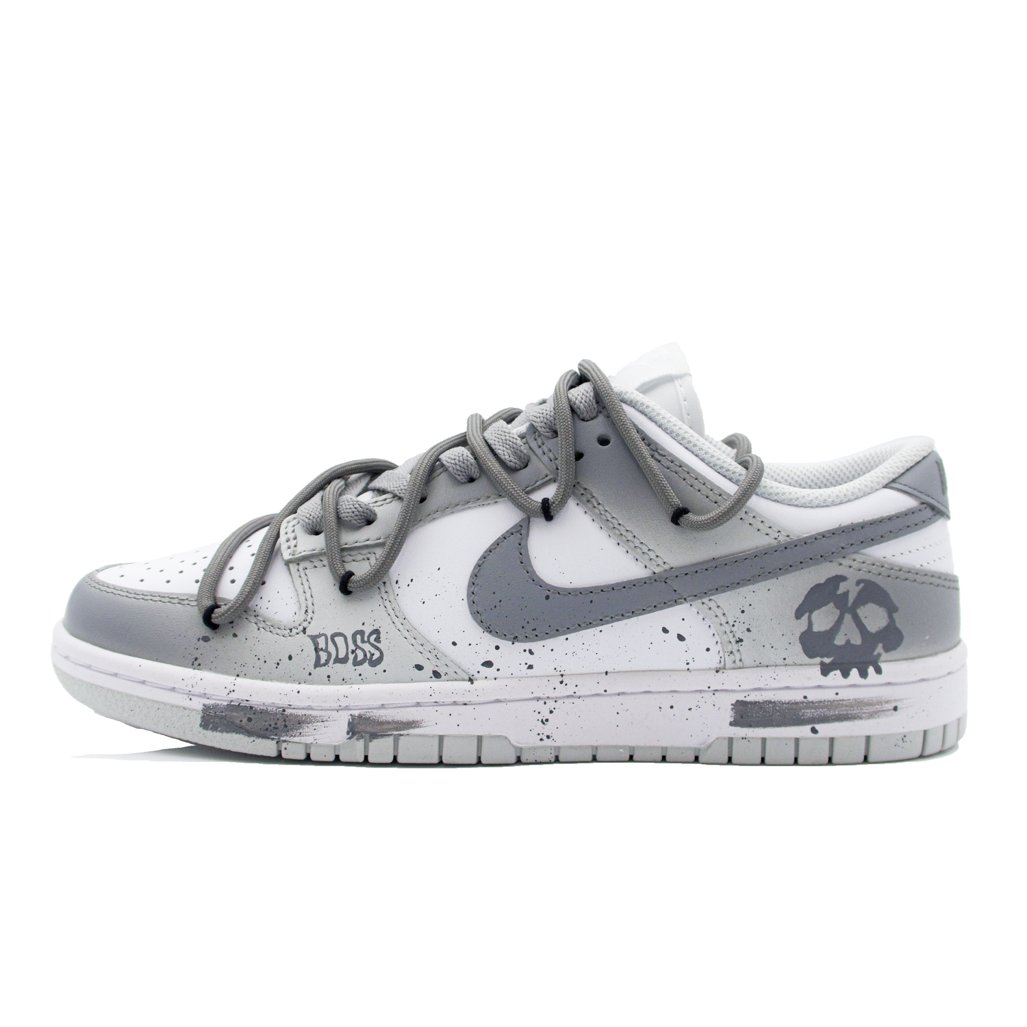 

Nike Данк лоу топ скейтборд обувь унисекс светло-серые, цвет Light Gray