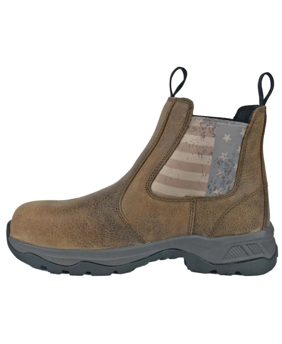 Мужские рабочие ботинки Old Glory с потертым композитным носком Hoss Boot Company, distressed коричневый — фото 2