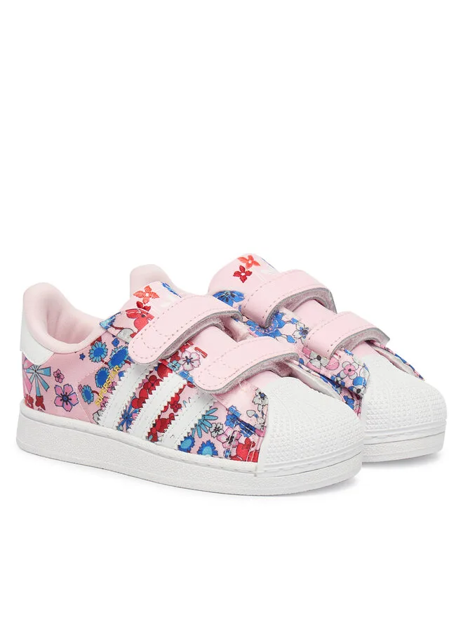 Кроссовки Superstar II Cf I JQ2003 Adidas, мультиколор/розовый — фото 2