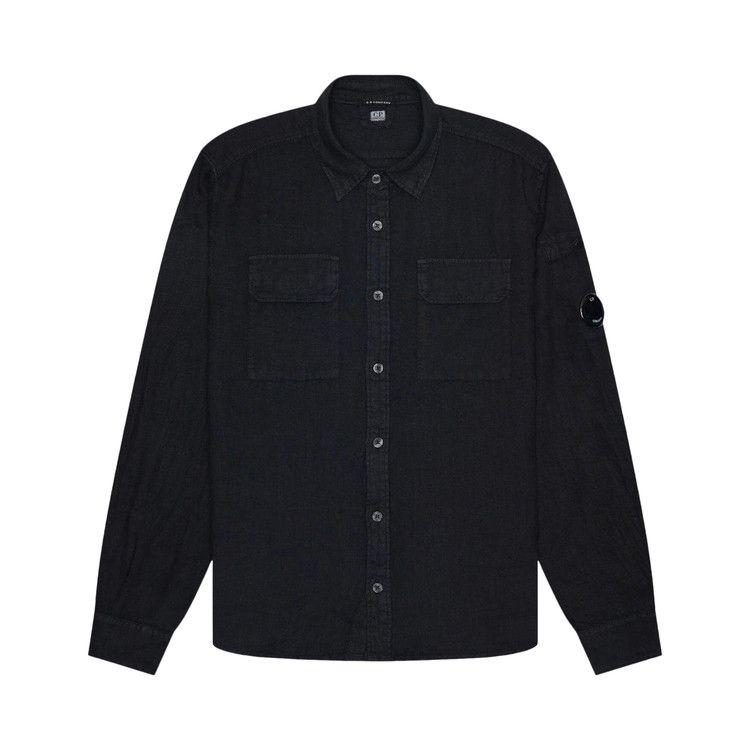 

Рубашка C.P. Company Linen Pocket Shirt, Black