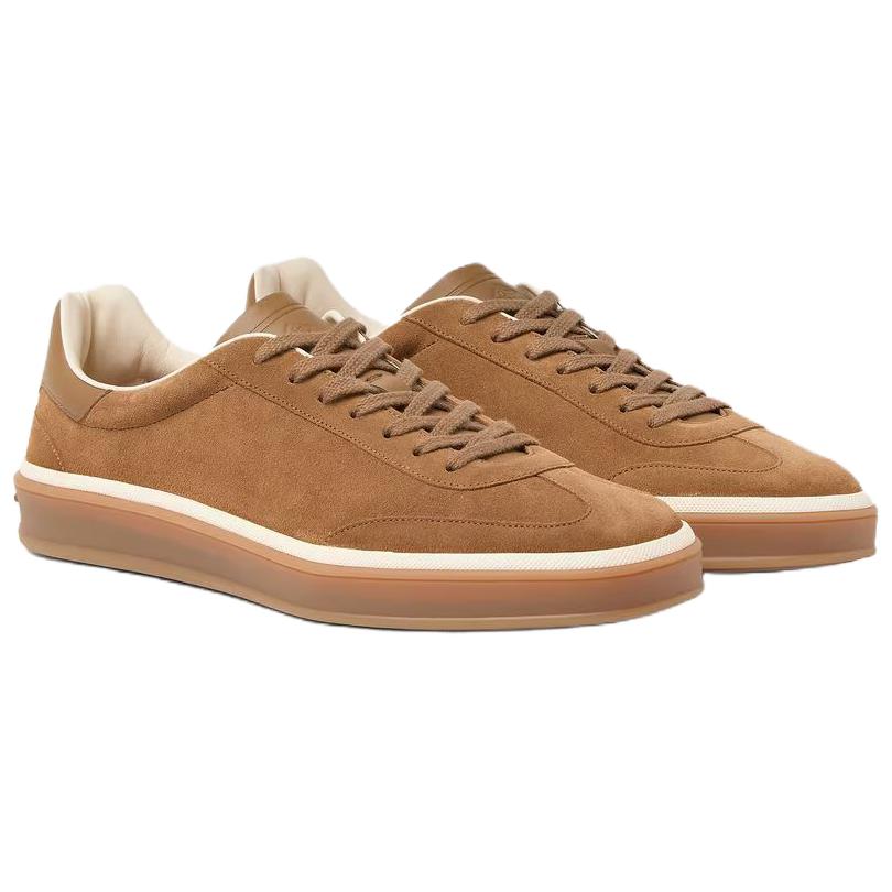 Loro Piana Кроссовки для скейтбординга Tennis Walk Low top мужские, цвет light sand dune — фото 4
