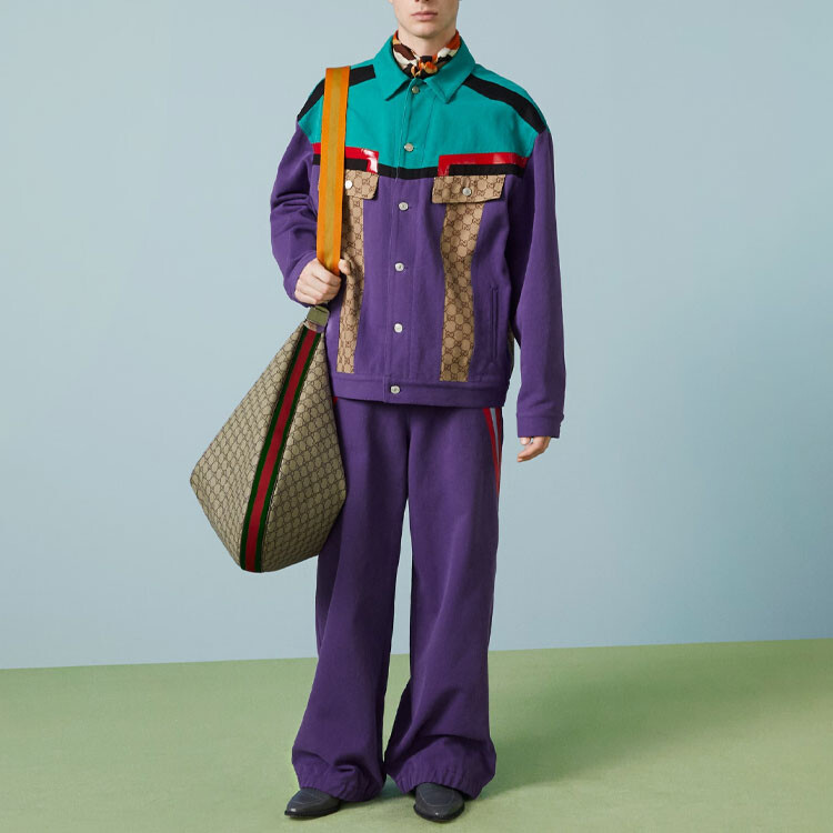 Куртка мужская фиолетовая Gucci, фиолетовый — фото 2