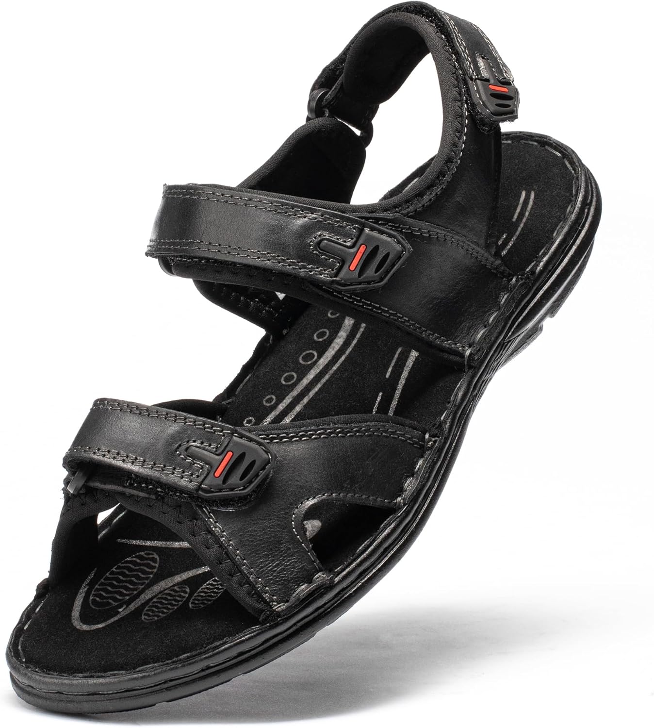 

Мужские сандалии ArcBrothers, нескользящие водные сандалии, удобные спортивные сандалии с открытым носком, повседневные пляжные сандалии, черный