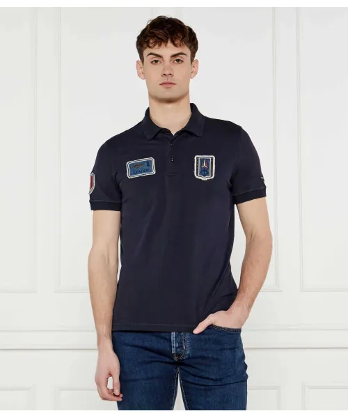 

Футболка поло Regular fit Aeronautica Militare, синий