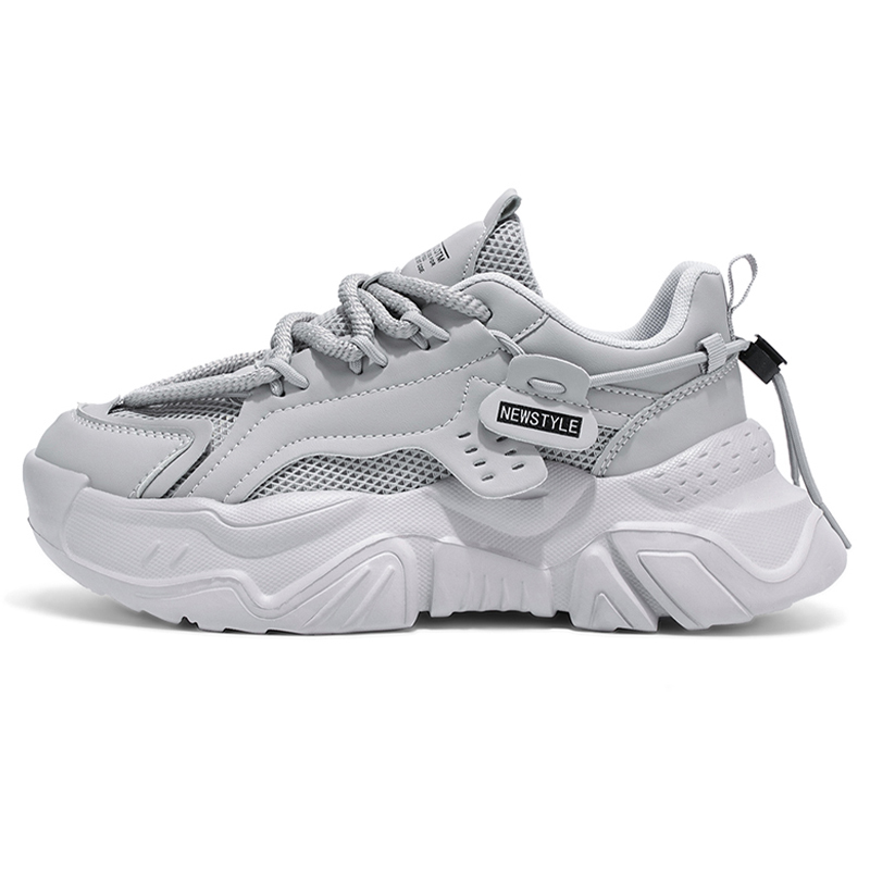 

Colorful Creations Амортизирующие, устойчивые к истиранию, дышащие, увеличивающие рост массивные кроссовки мужские серые, цвет Gray