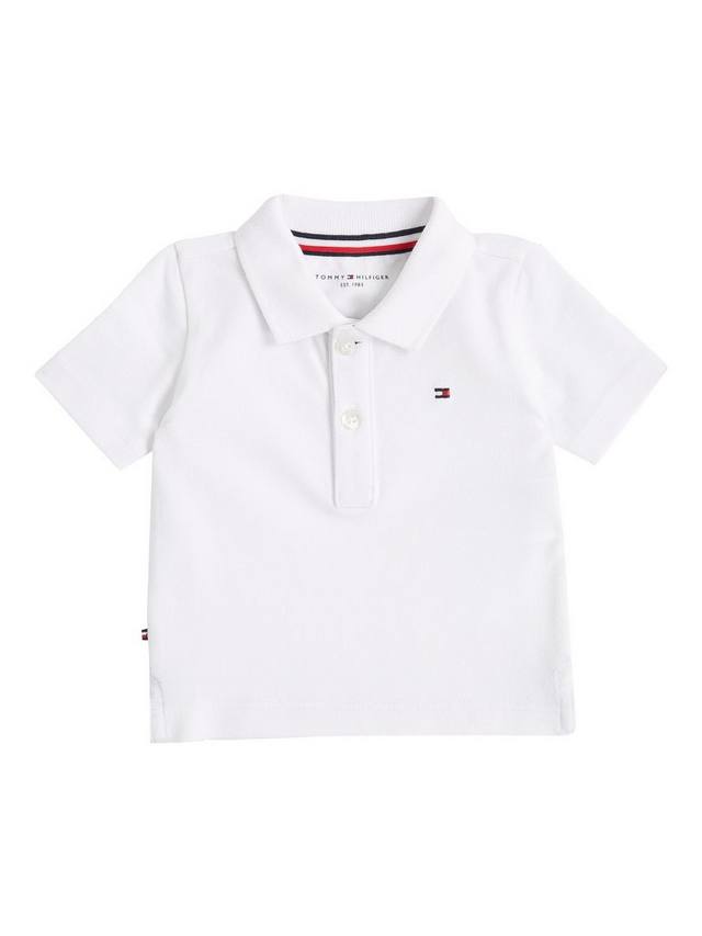 

Детская рубашка поло с флагом Tommy Hilfiger, белый