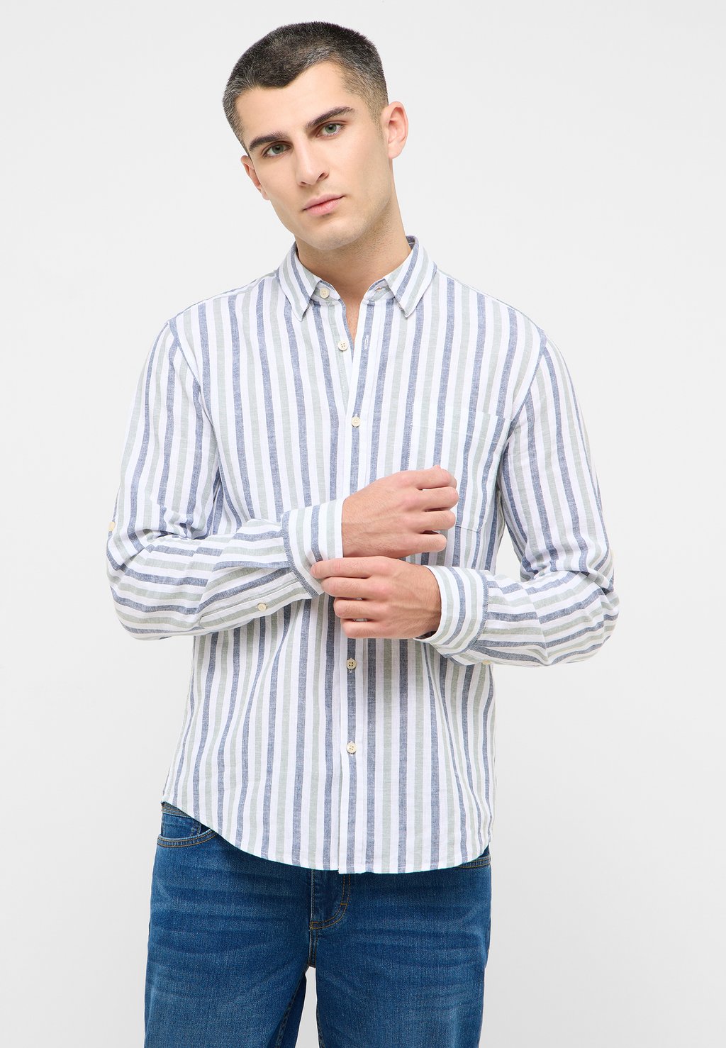 

Рубашка STYLE RAWLINS Mustang, светло-голубой