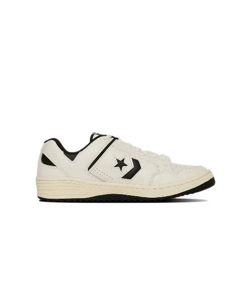 Мужские кеды из кожи CONVERSE WEAPON CC OX бело-чёрные — фото 2