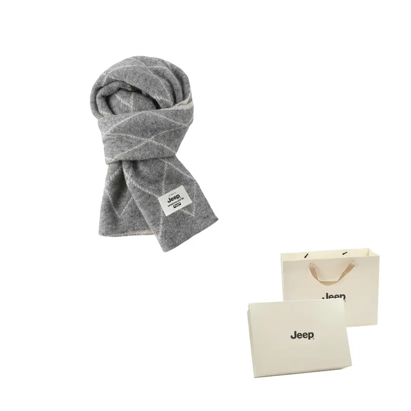 

Шарф из полиэстера Unisex Jeep, smoke серый