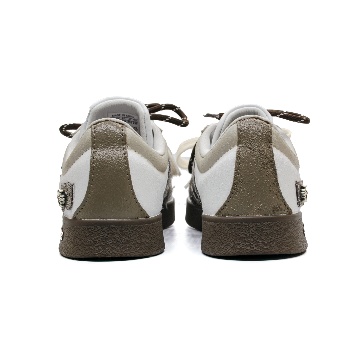 VL Court 2.0 скейтборд обувь unisex низкие Adidas, белый/черный/коричневый — фото 4