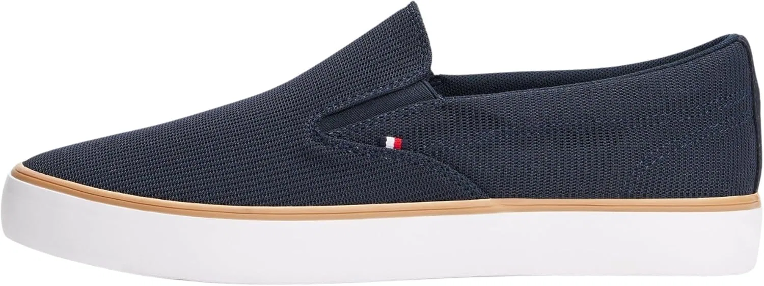 Мужские низкие кроссовки Tommy Hilfiger Th Hi Vulc Core II Slipon Fm0fm05514, Blue Desert Sky