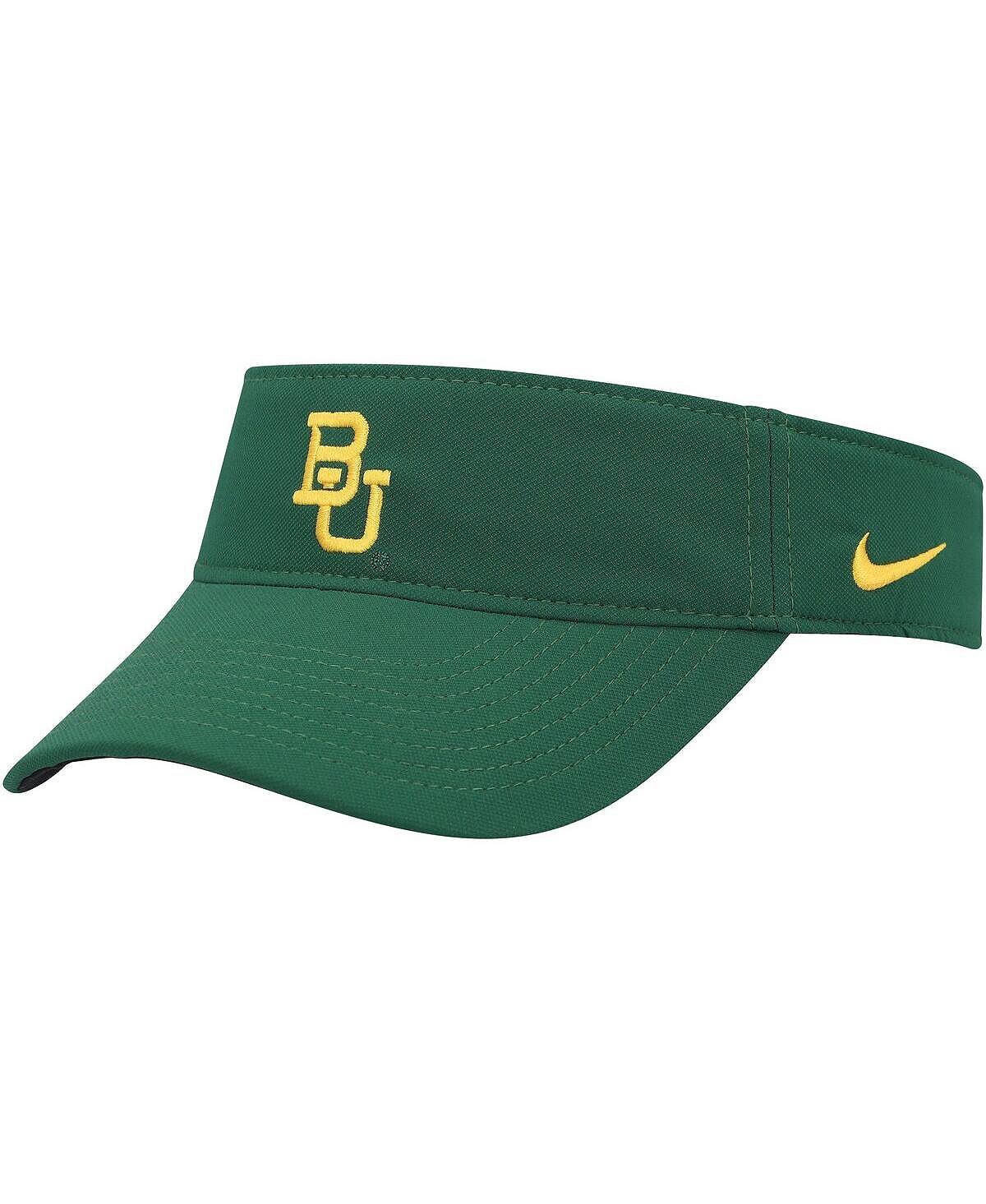 

Мужской козырек Baylor Bears зеленый с боковой линией Nike