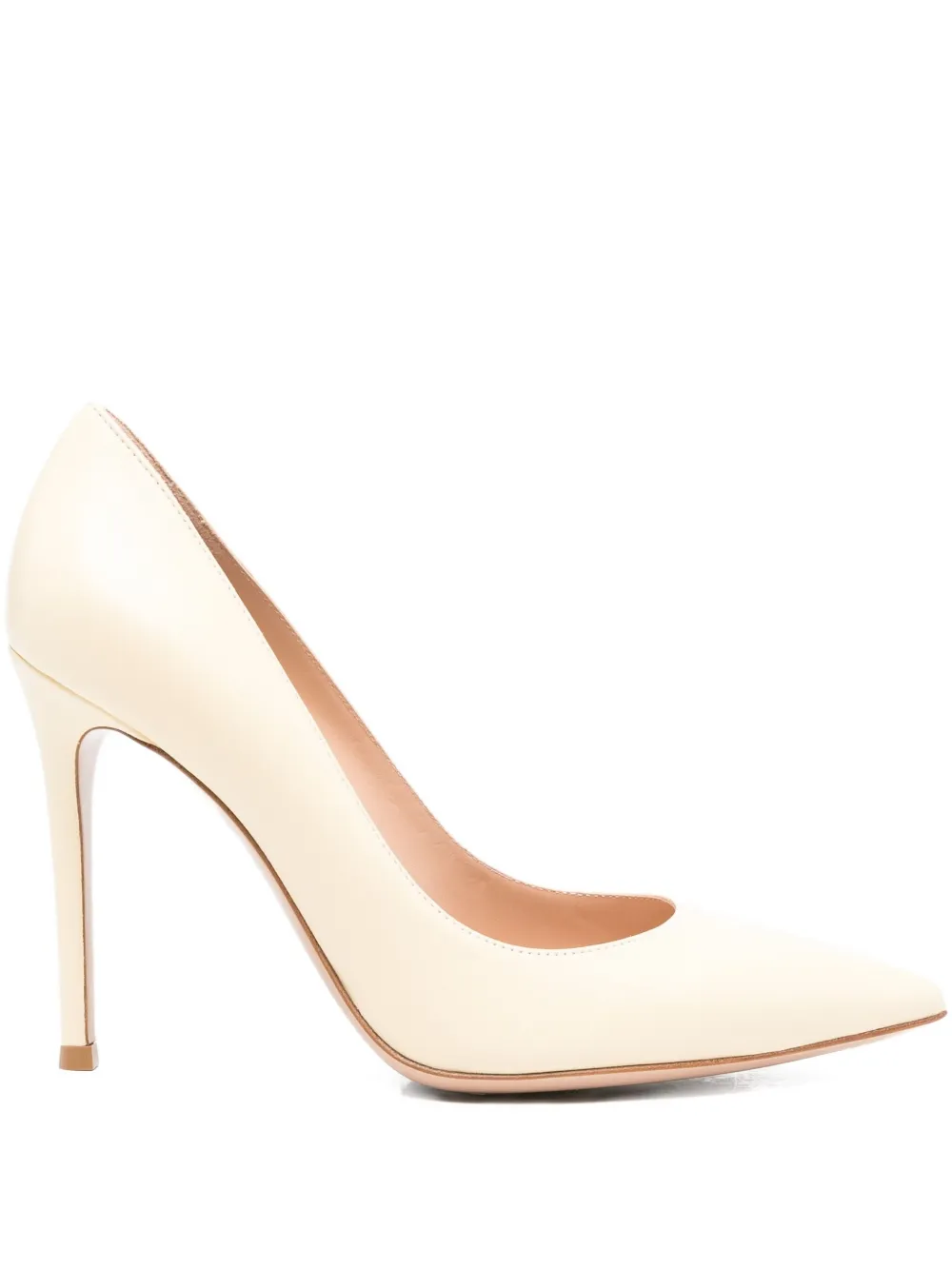 Туфли на шпильке с заостренным носком Gianvito Rossi, нейтральный