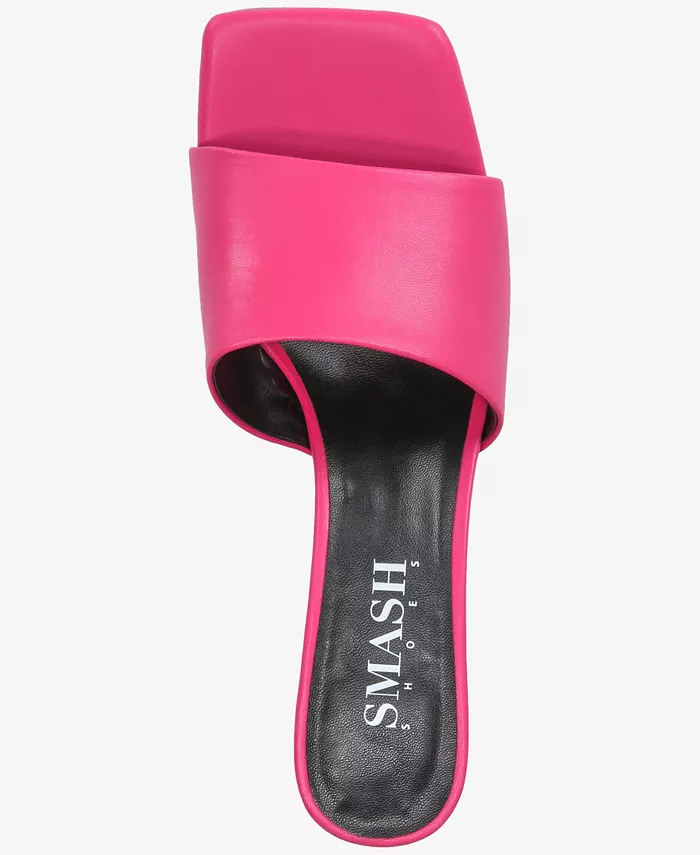 Женские босоножки Aria Bubble на каблуке - доступны расширенные размеры SMASH Shoes, розовый — фото 4