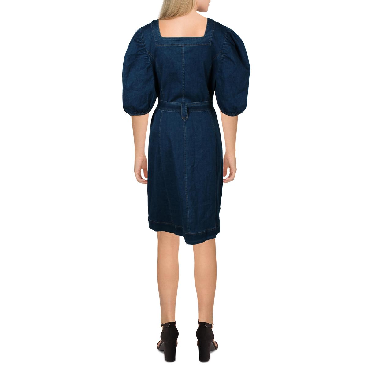 

Женское однотонное джинсовое платье-рубашка Gracia, цвет dark denim
