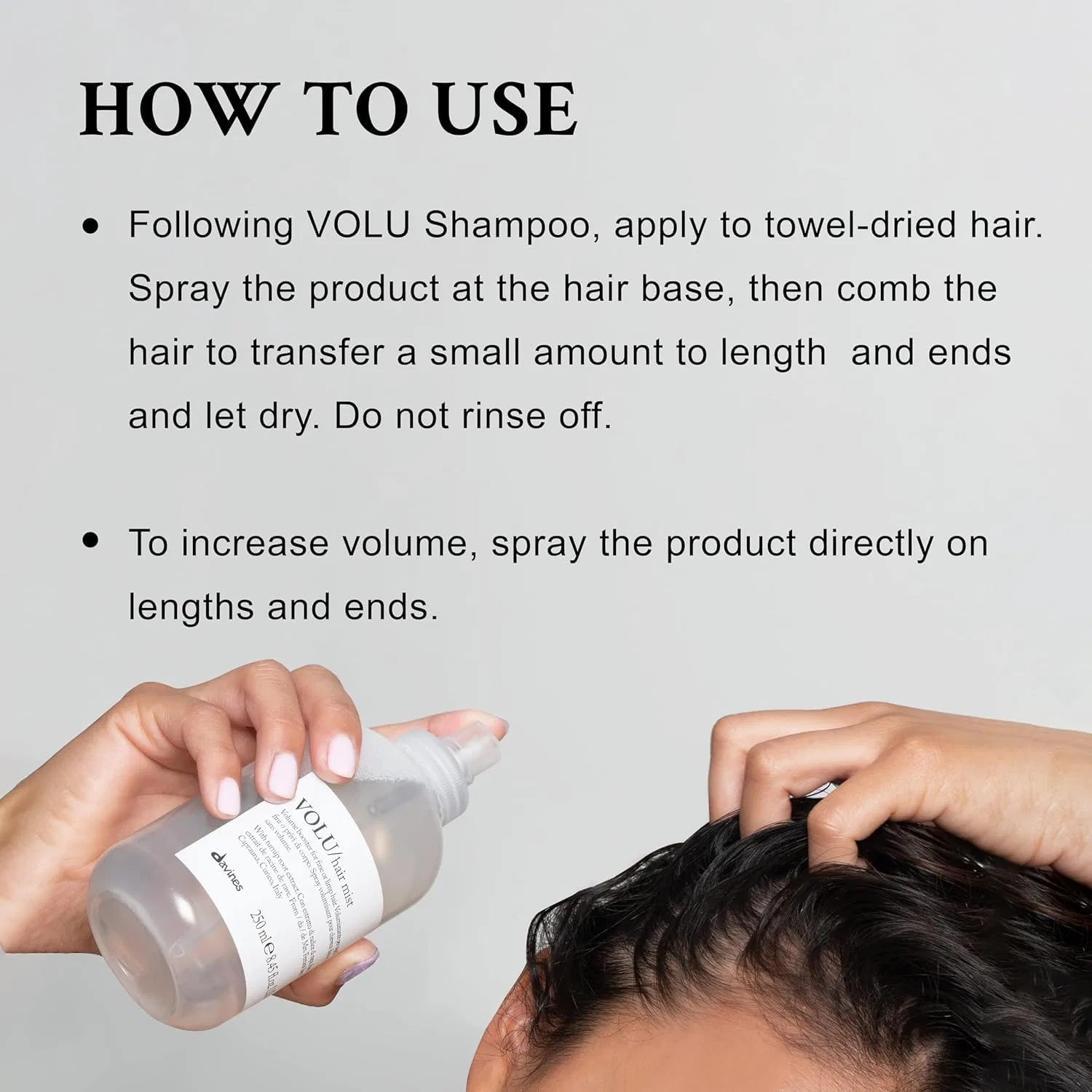 Спрей для объема волос «VOLU» от Davines Essential Haircare Davines — фото 3